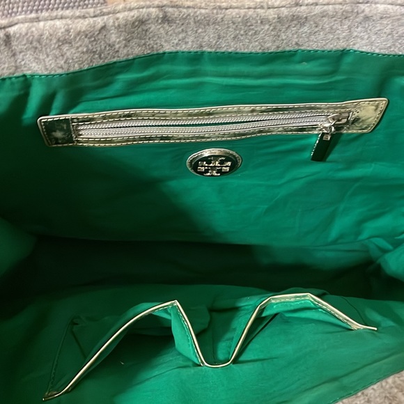 Tory Burch grey and silver tote - Picture 4 of 4